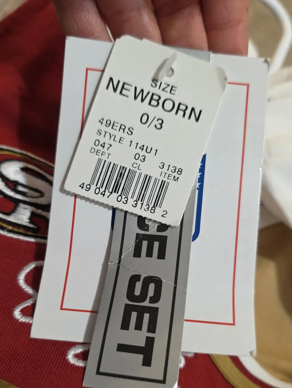 NFL San Francisco 49ers Infant Cheer Outfit - Red & Gold